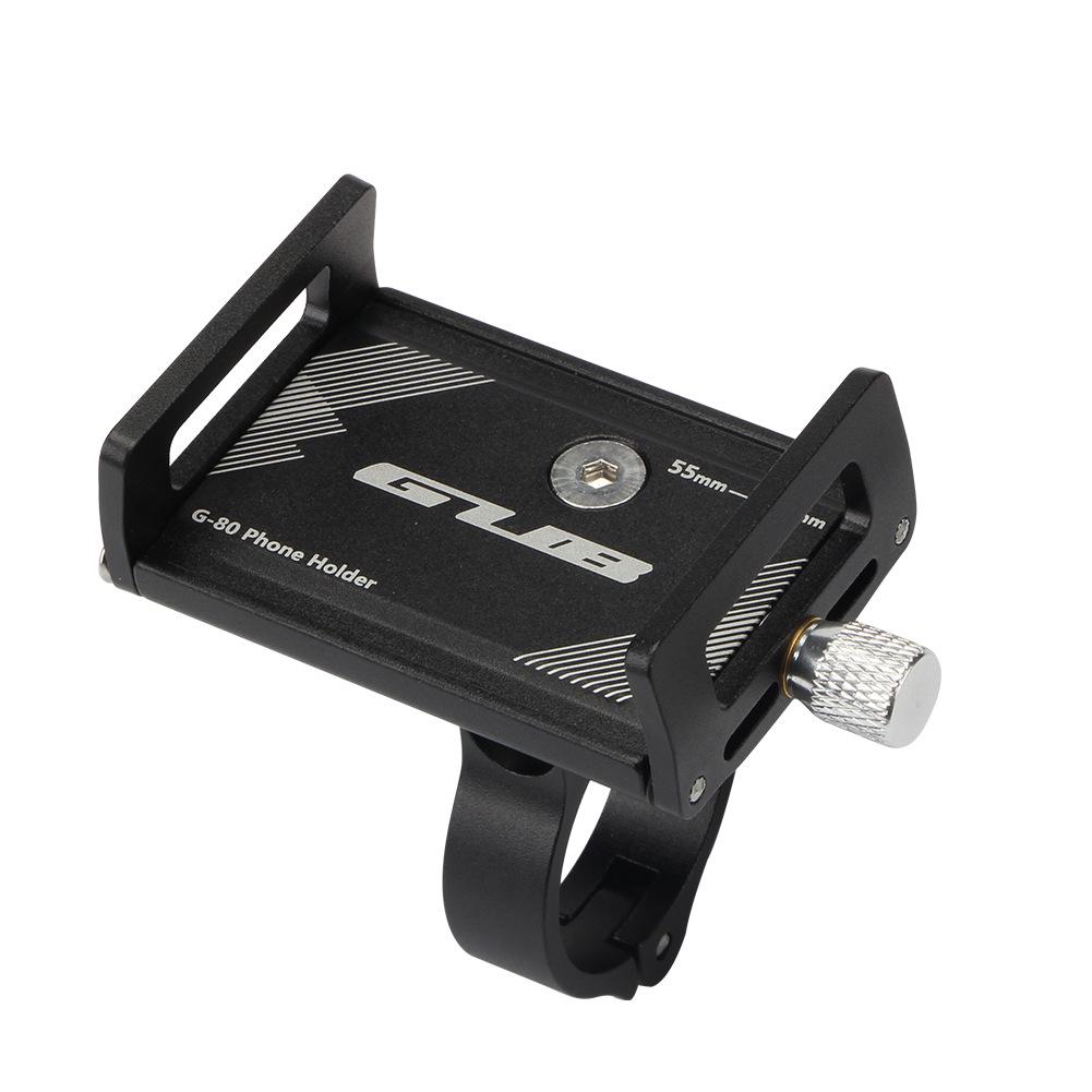 GUB G-80 Aluminum Bike Phone Holder for Mountain, Electric, and Motorcycle Navigation 22.2mm-31.8mm Diameter