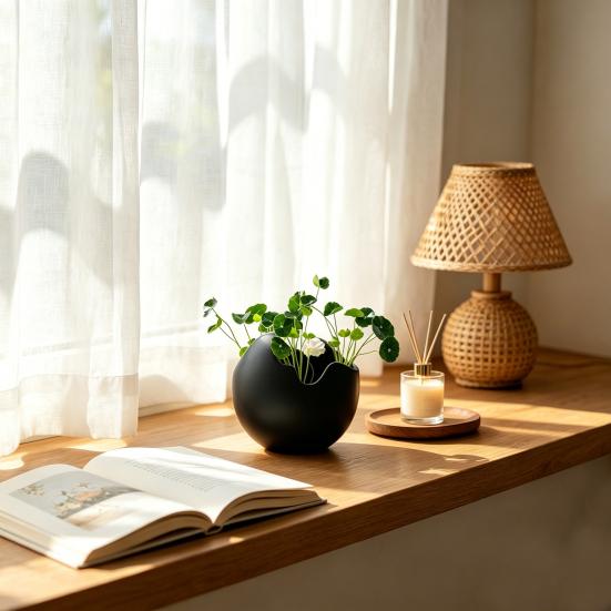 Decorative Vase, Nordic Style Resin Flower Pot, Irregular Shape Botanical Plant Pot for Indoor Home Courtyard Balcony Garden Windowsill