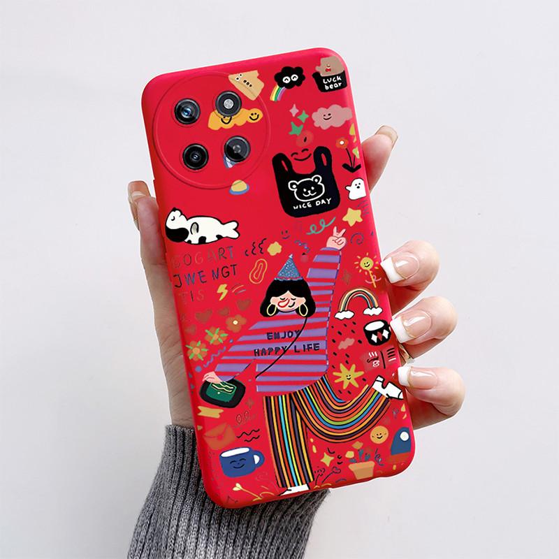 For OPPO Realme 11 4G Phone Case Cute Cat Cartoon Funny Dog Shell Soft Silicone Protection Back Cover For Realme11 RMX3636 Funda