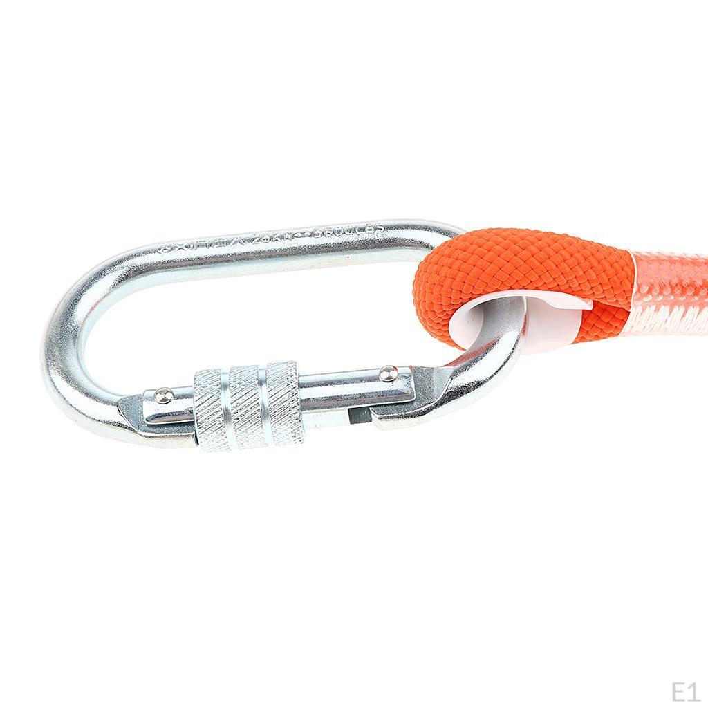 12 Safety Shock Absorbing Lanyard With Double Hooks And Carabiner