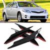 4PcsSet Universal Carbon Fiber Style Car Front Bumper Canards Splitter Fins Deflector