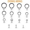 300Pcs Carbon Steel Black Shaft A-type C-type Spring Set M4-M28 Elastic Shaft Retaining Ring Box