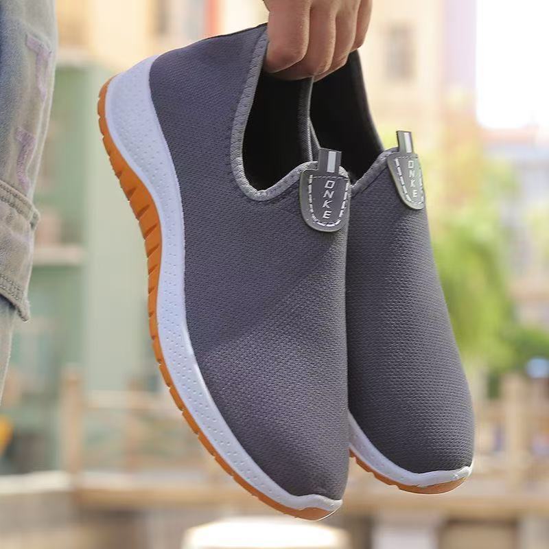 

Новые дышащие и нескользящие тканевые туфли, повседневная обувь, универсальная спортивная обувь, одинарная обувь 44 серый