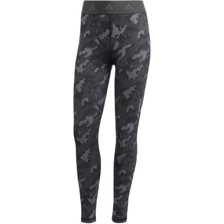 Adidas Women's Techfit Camo 7/8 Leggings Grey Six/Carbon IJ6872