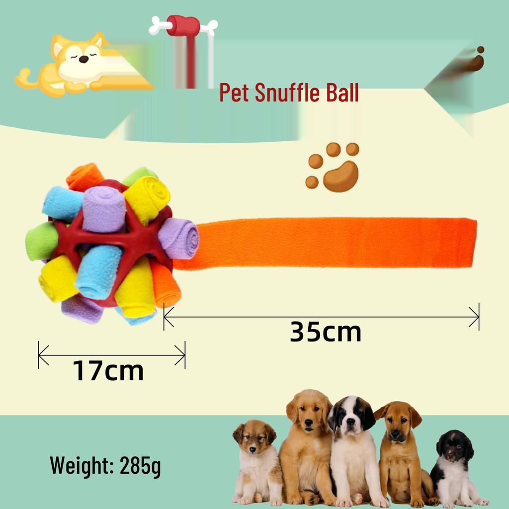 Triangular Pet Puzzle Toy: TPR Hollow Sniffing & Teething Ball for Dogs