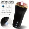 3D Realistic Textured Vaginal Masturbator Vacuum Sucking Penis Pump Penis Trainer  Automatic Male Blowjob Adult Sex Toys for Men