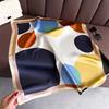 Luxury  Dot Design Silk Square Scarf Women Neck Summer Beach Hair Scarves Bandana Headkerchief Shawl Wrap Hijab Echarpe