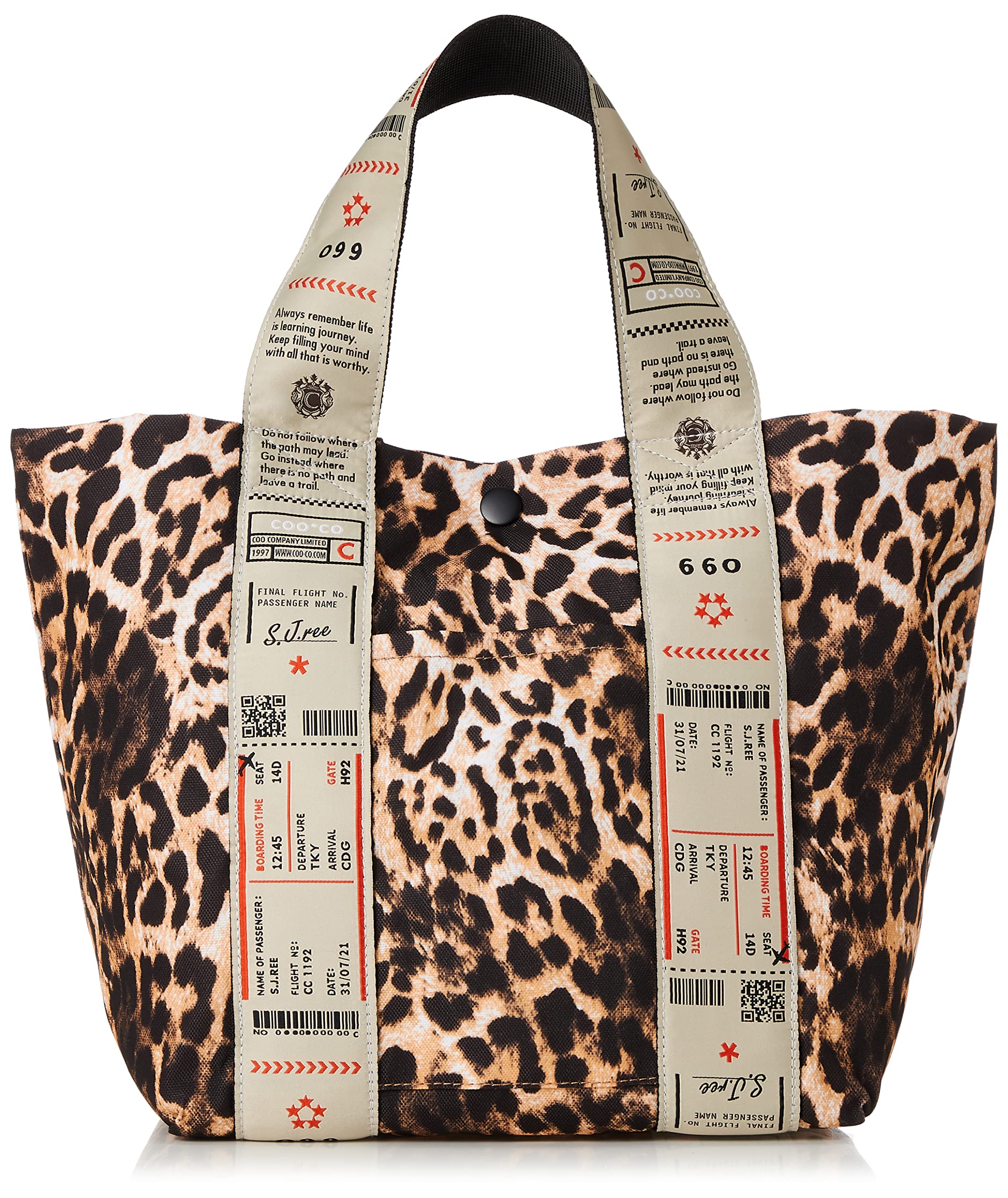 

Сумка-тоут з оригінальним візерунком з клейкої стрічки для леопарда [Cuko] Сумка, Жіноча, 2253111209, (410)