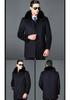 Men's Winter Wool Overcoat with Real Fur Collar and Detachable Liner - Knee-Length Jacket for Middle-Aged and Elderly