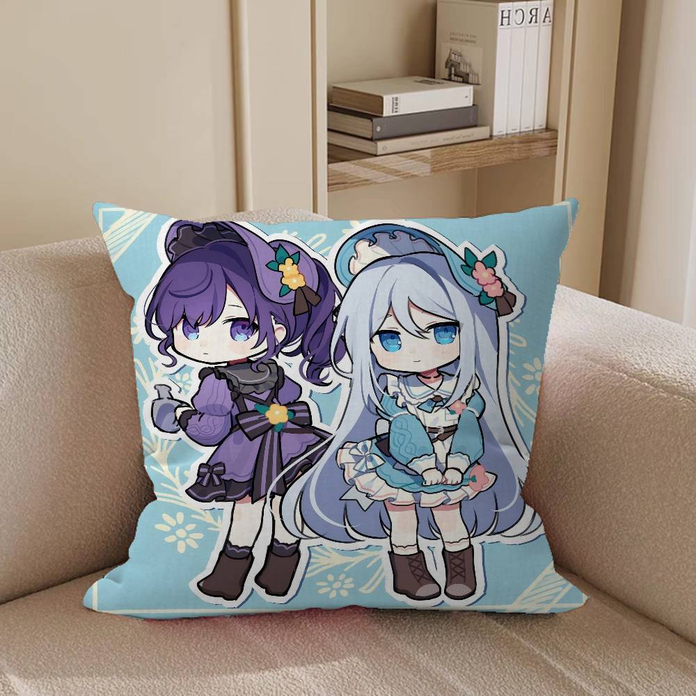 Project SEKAI Yoisaki Kanade Наволочка Подушка для дивана Автомобильная подушка Рождественский подарок 40x40см 45x45см 12x12Inch
