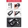 SANRILY ABS Plastic 2/3/4 Button Key Fob Cover for Nissan Rogue Sport Rogue S Rogue Select 2019 2018 Sylphy Pulsar Frontier Folding Flip Key Keyless