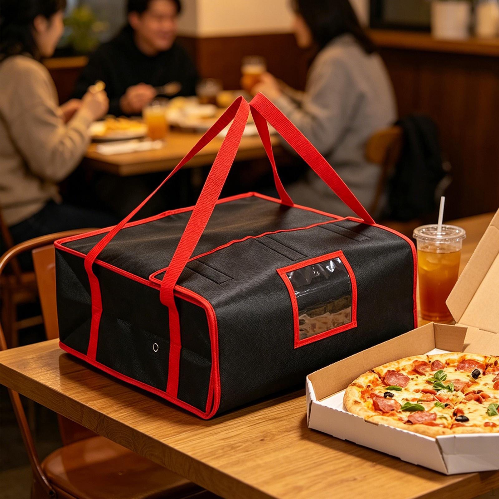 

Bag Insulated Food Carrier Warmer Case with Non Woven Fabric Construction And Convenient Handles 45x45x21cm
