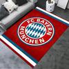 FC Bayern München Logo Teppich Rot Grund Weiß Blau Streifen Druck Rutschfest Rechteckige Bodenmatte Fußballfan Wohnzimmer Schlafzimmer Dekor Teppich