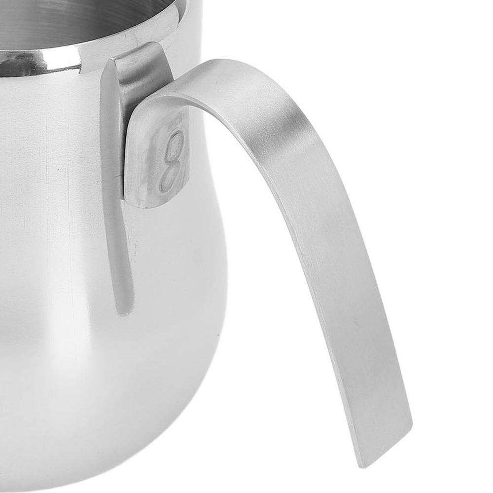 Stainless Steel Milk Frothing Pitcher With Handle Espresso Frothing Cup Coffee Brewing