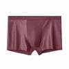 Men's Black Ice Silk Mid-Waist Breathable Mesh Boxer Briefs