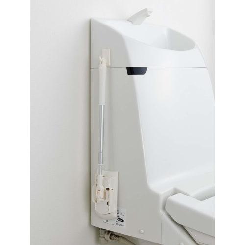 Yamazaki Sangyo Toilet Floor Wiper, 41-61cm, Compatible with Toilet Seats, Extendable, for Floor Cleaning and Mopping, 189915