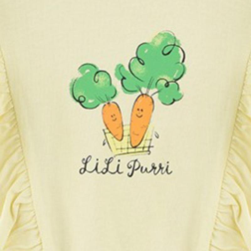 [lilipuri] Picknick-Sweatshirt, Oberteil und Unterteil, Gelb 