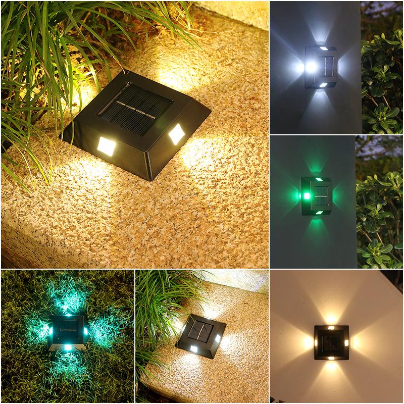 LED Solar Light Outdoor Sunlight Underground Light Lawn Spotlight Deck Garden Buried Lights Pathway Decoration Landscape Lamp