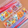 70pcs Crochet Knitting Accessory Kit with Storage Box Color Marking Buckle Plastic Knitting Needles Household Sewing Accessories