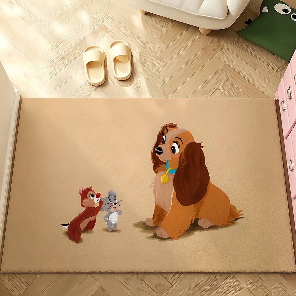 Classic Cartoon-101-D-dalmatiansS Cute Carpet Bathroom Anti-slip Door Mat Home Decoration Mat Entrance Door Scratch-resistant
