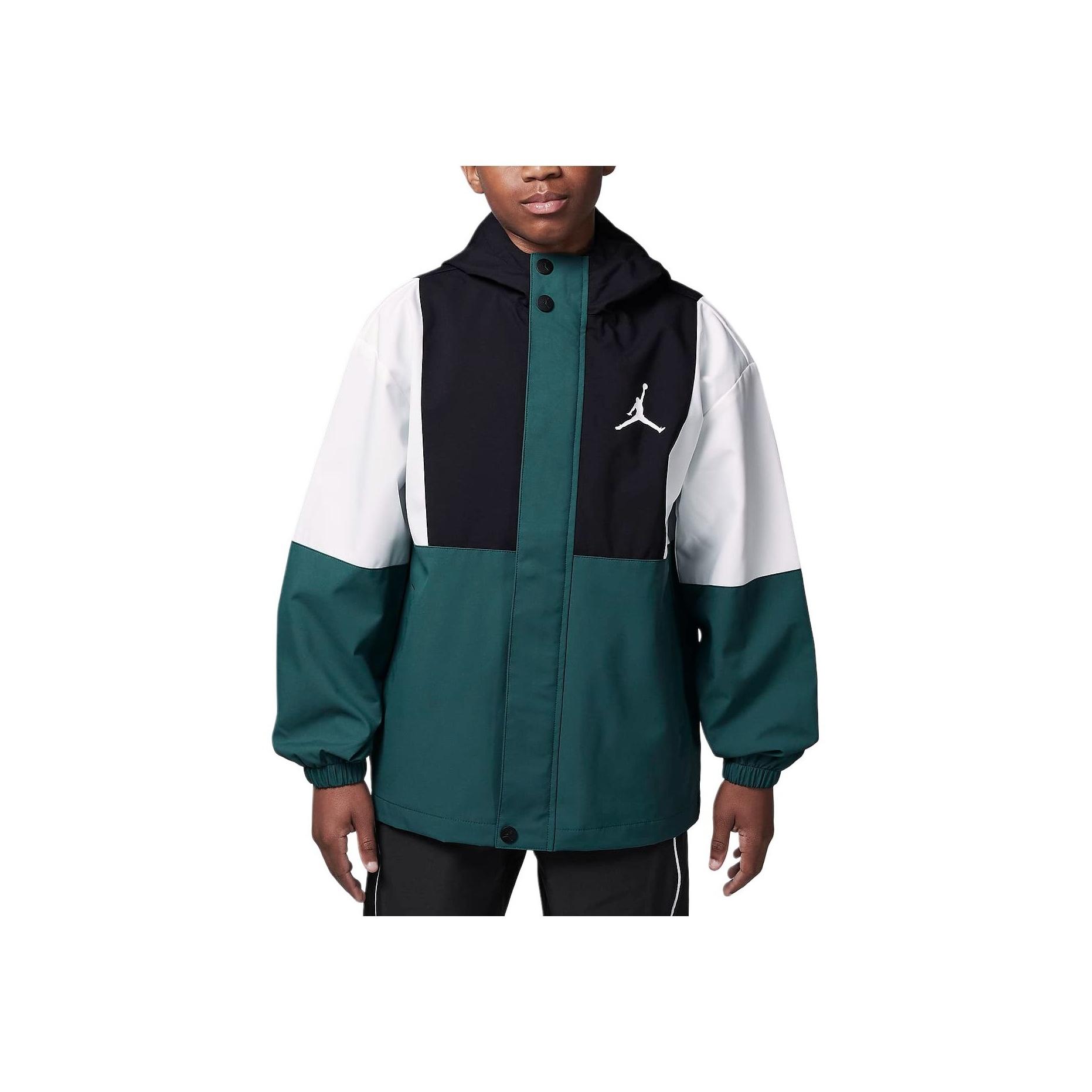 

Jordan Fashion Color Block Comfortable Full Zip Jacket Детские куртки Oxidized-Green HQ7081-366 M