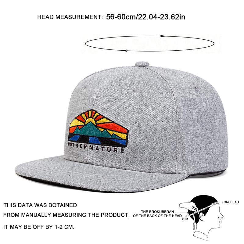 Unisex Sunrise Embroidery Hip-hop Hats Fashion Outdoor Adjustable Casual Baseball Caps Sunscreen Hat