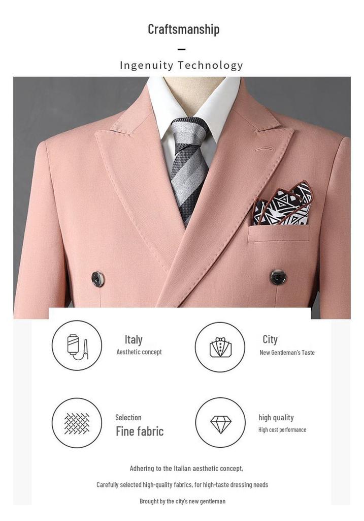 Herren Slim-Fit Dreiteiler: Trendige Business- und Hochzeitsmode.