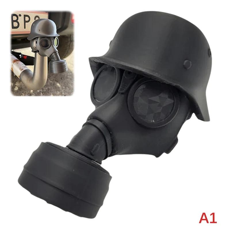 5stylesTrailer Hitch Cover with Steel Helmet and Gas Mask 3D Printed Trailer Hitch Ball Cover Prevent Receiver Tube From Rusting