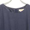 Brooks Brothers 90s Old Dot Pattern No Sleeve One Piece 6 Navy Polka Dot Women Used