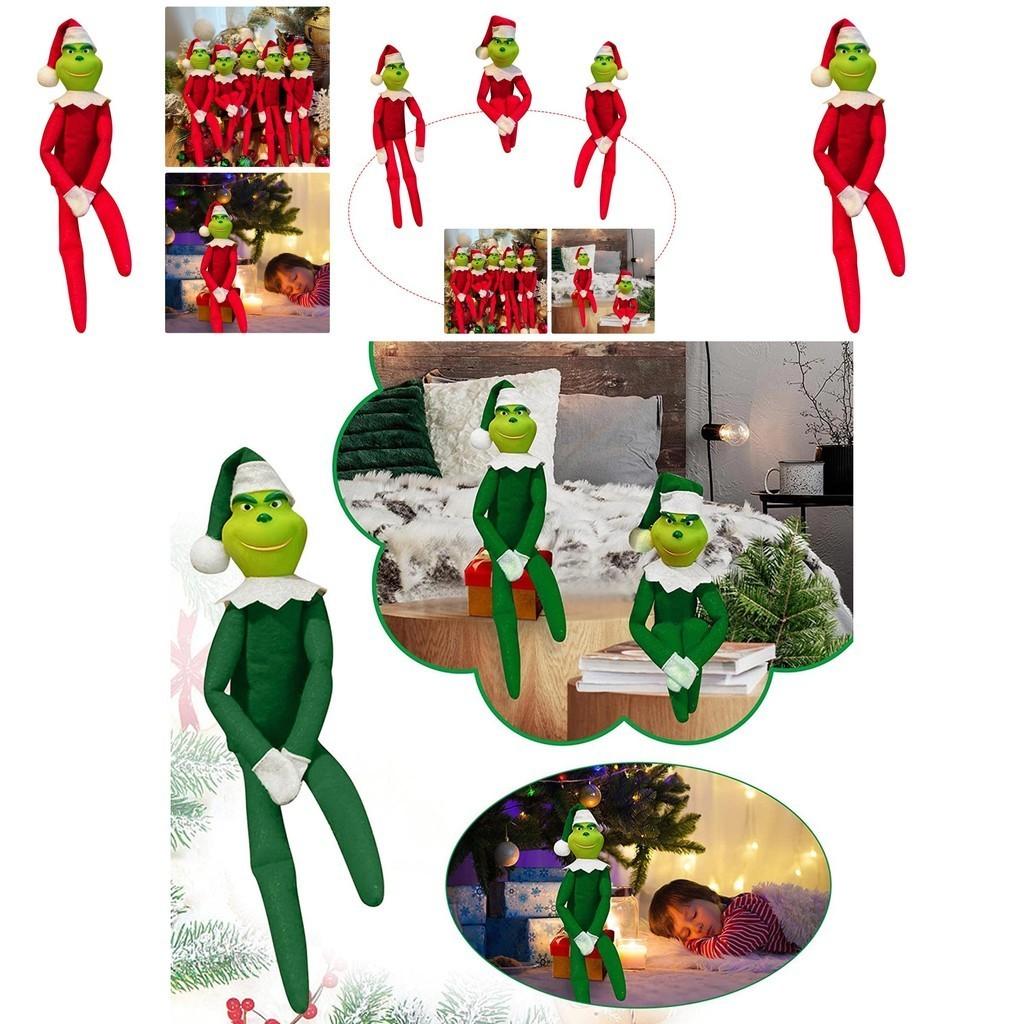 Christmas Grinch Doll Decorations Soft Comfortable And Perfect As Holiday Ornaments And Gifts