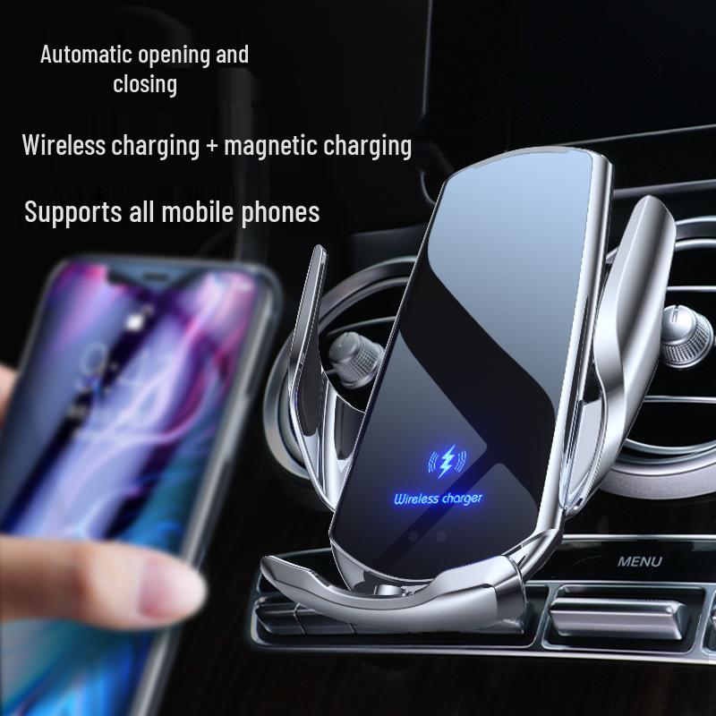 

Q3 Smart Sensing Wireless Car Charger Mount - Fast Charging Air Vent Accessory Q3 Selected - Champagne Gold