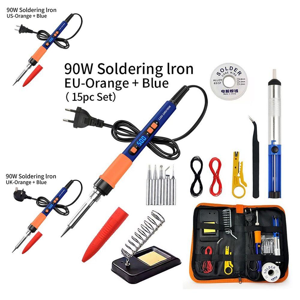 EU/US/UK Plug Digital Display Soldering Iron 90W Soldering Iron Pen DIY Projects