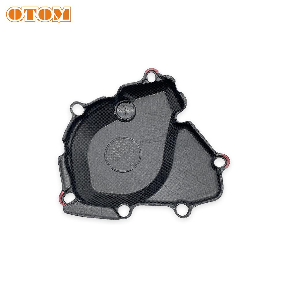 For KX250F 2025-2026 Motocross Ignition Cover Carbon Fiber KAWASAKI KX250X Off Road Bike Stator Guard