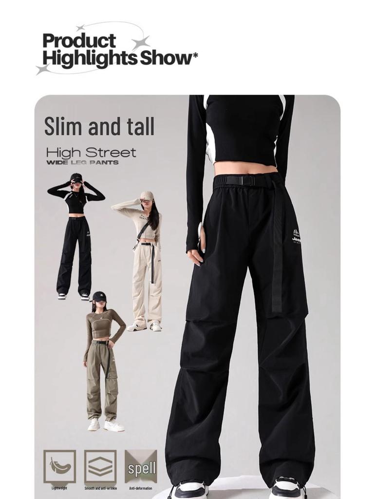 WASSUP Women's 2025 Summer Quick-Dry Cargo Pants for Hiking & Sports