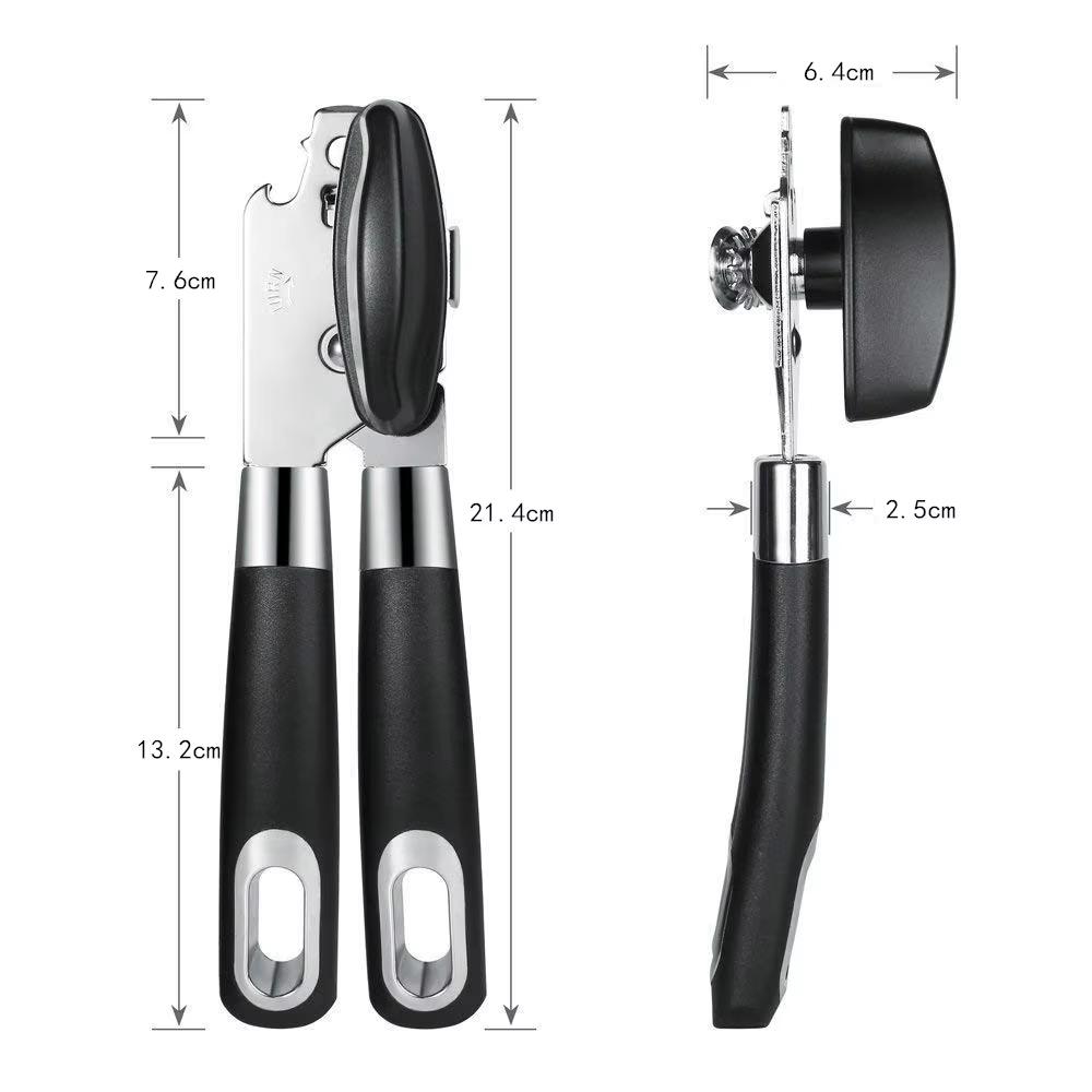 1 Piece Professional Can Openers Stainless Steel Tin Can Openers Manual Tin Jar Bottle Cans Opener With Bear Opener YY012
