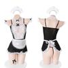 LIKENNY Maid Costume Sexy Cute Popular and Stockings Included 8-Piece Set, Lingerie, Apron, Maid, Cosplay, Crossdressing, Headband,
