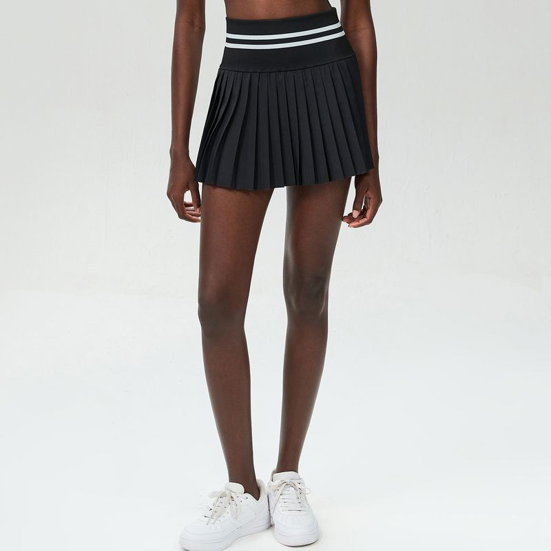 Sports Fitness Yoga Wear Suit Female Exposure-Proof Skirt Pocket Tennis Skirt Quick-Drying Shockproof Beauty Back Exercise Bra