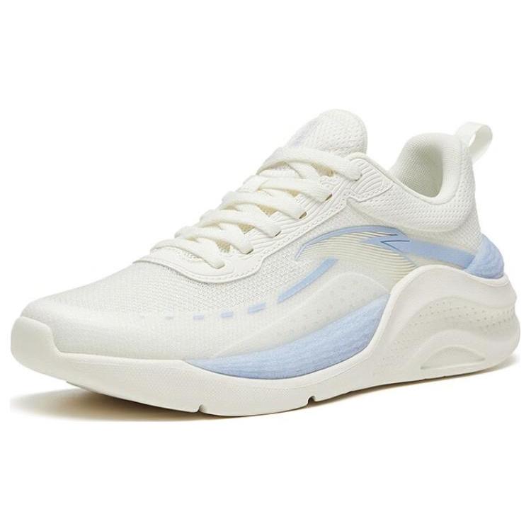 New Anta Shenxi Anti Slip Wear Resistant Low Top Training Shoes Women's White Blue 122327718-1