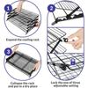 2Pcs Outdoor Camping Dining Rack Iron Shelf Storage Portable Storage Rack Picnic Rack Foldable Table Barbecue Special Tools