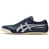 Comfortable Leather Durable Lightweight Low-Top Running Shoes Men Sneaker Dark-Blue 1181A168-400