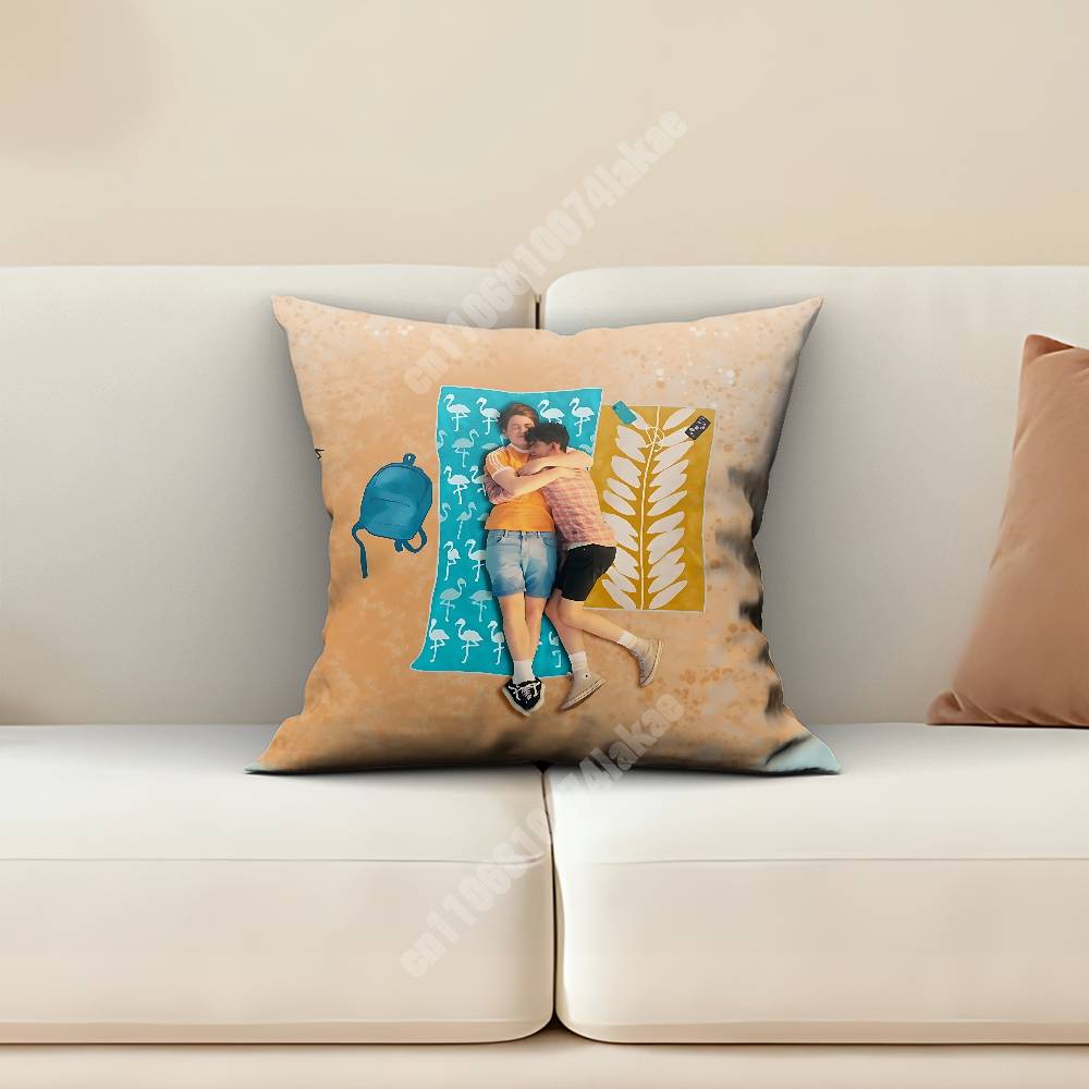 HHeartstopperS Charlie  Nick Pillow Cover Sofa Couch Cushion Case Home Living Room Decoration