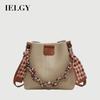 High-End Texture Messenger Bag Fashion Shoulder Bucket Bag Large Capacity