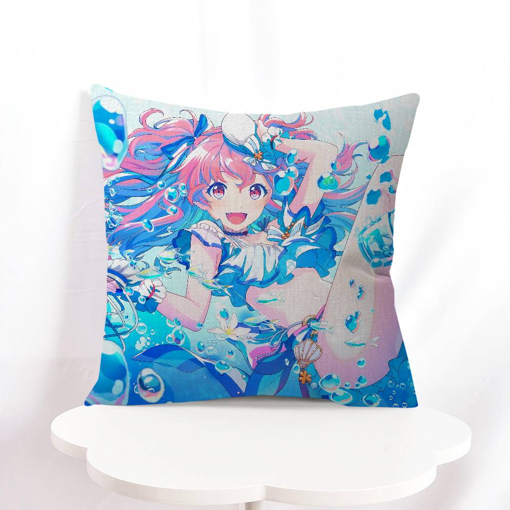 A-Airi Momoi Cartoon Cushion Cover Pillowcase Upholstery Sofa Throw Pillow Home Decor Pillowcas