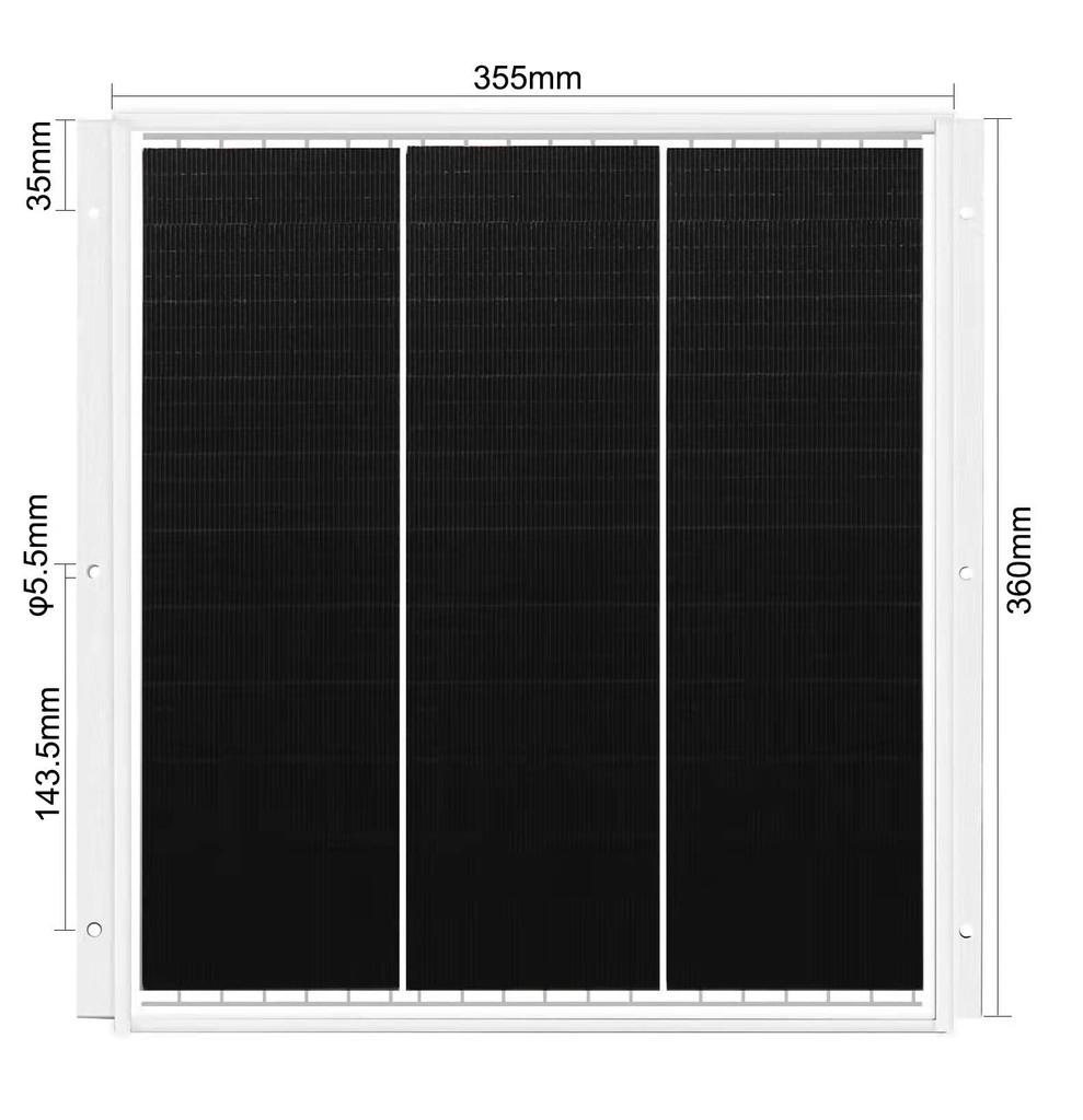 GWSOLAR 20W Solar Monocrystalline PERC Solar 12V Ideal for Energy 6 Surface Mounting Easy Installation from the Surface of the Cable Reverse Current