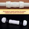 I.D 20/25/32/40mm White PVC Quick Connect Water Pipe Joint Fast Direct Fitting for Water Supply Pipe