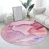 Marble Pattern Round Carpet Large Size Area Rugs for Living Room Bedroom Bathroom Soft Children Crawling Play Mat Home Decor