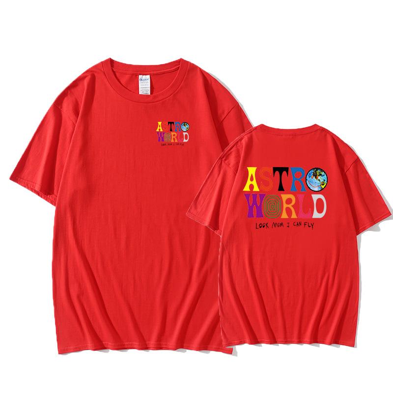 New Fashion Hip Hop T Shirt Men Women  ASTROWORLD Harajuku T-Shirts Wish You Were Here Letter Print Tee