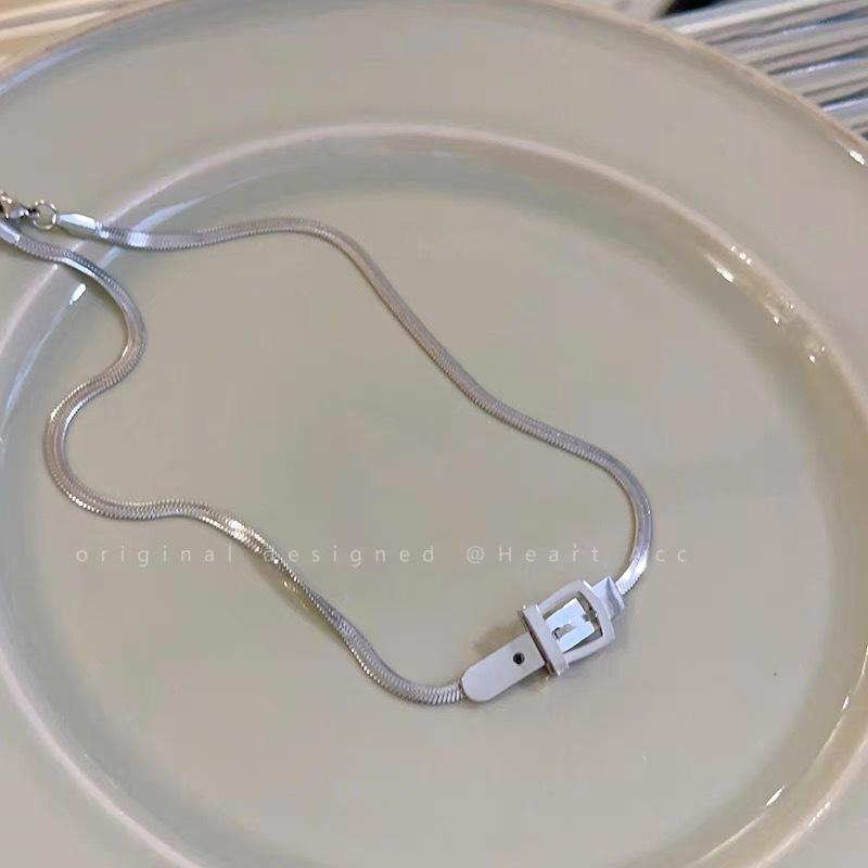 

Women s Titanium Steel Clavicle Chain Hip Hop Choker Necklace - Cold Style Trendy