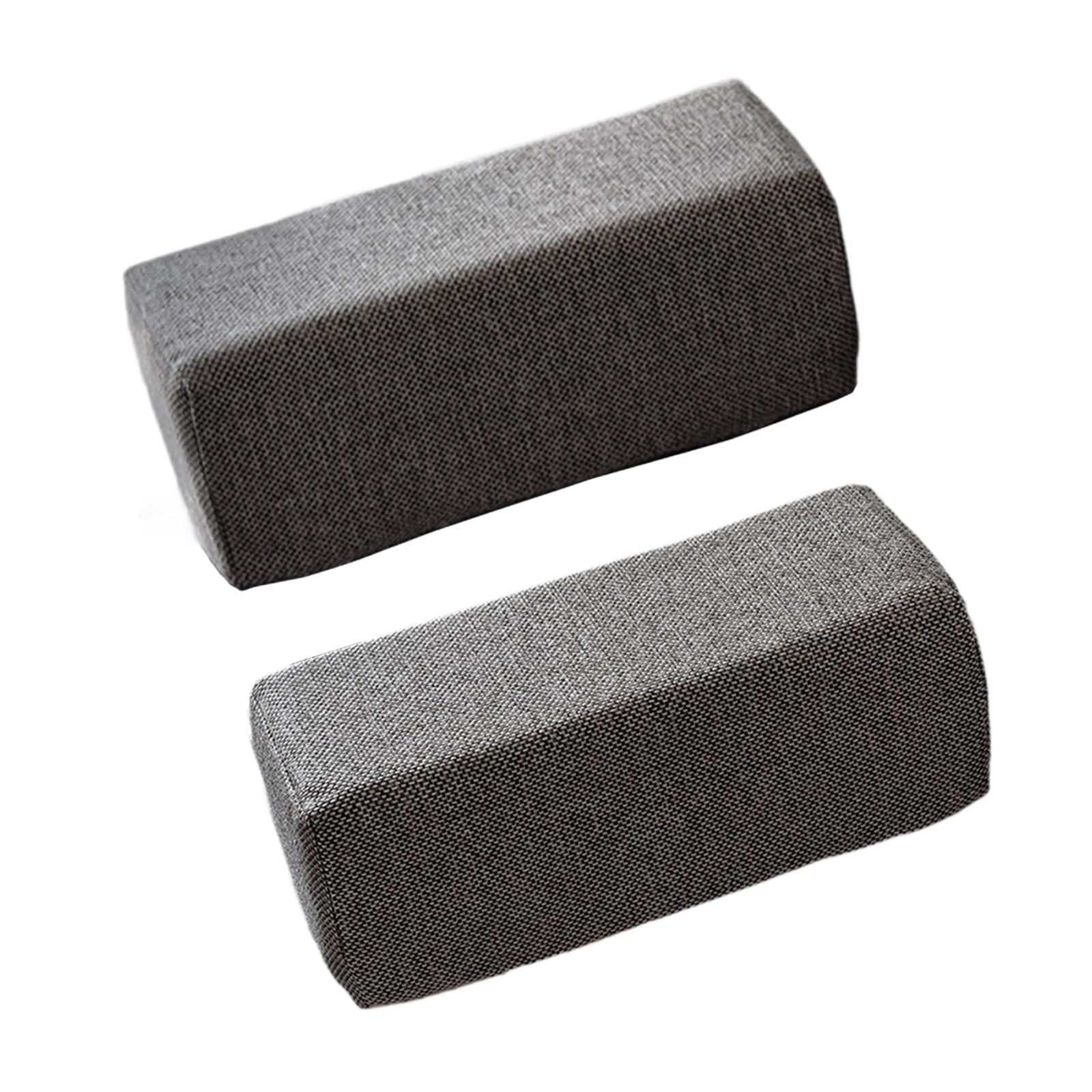 

2Pcs Office Chair Armrest Pads Elbow Support Thick Reusable Non Slip Comfortable темно-сірий