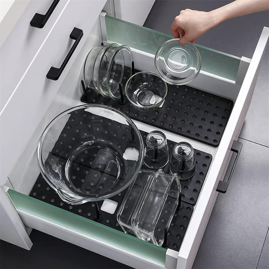Retractable Dish Rack: Kitchen Sink Storage for Cutlery, Dishes, Bowls, and Plates
